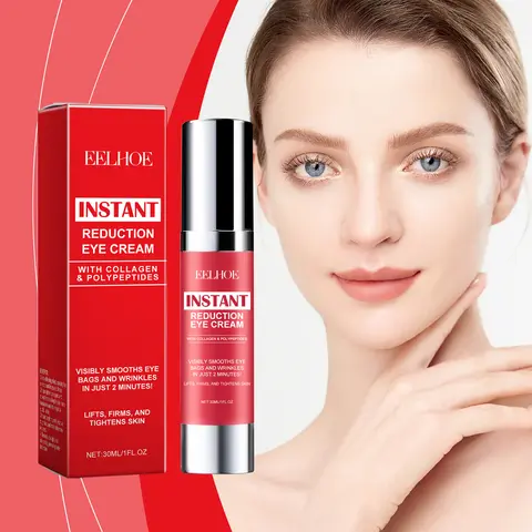 Instant Eye Bag Remove Eye Cream Anti Fat Particles Dark Circles Puffiness Fade Fine Lines Lift Brighten Korean Beauty Eye Care