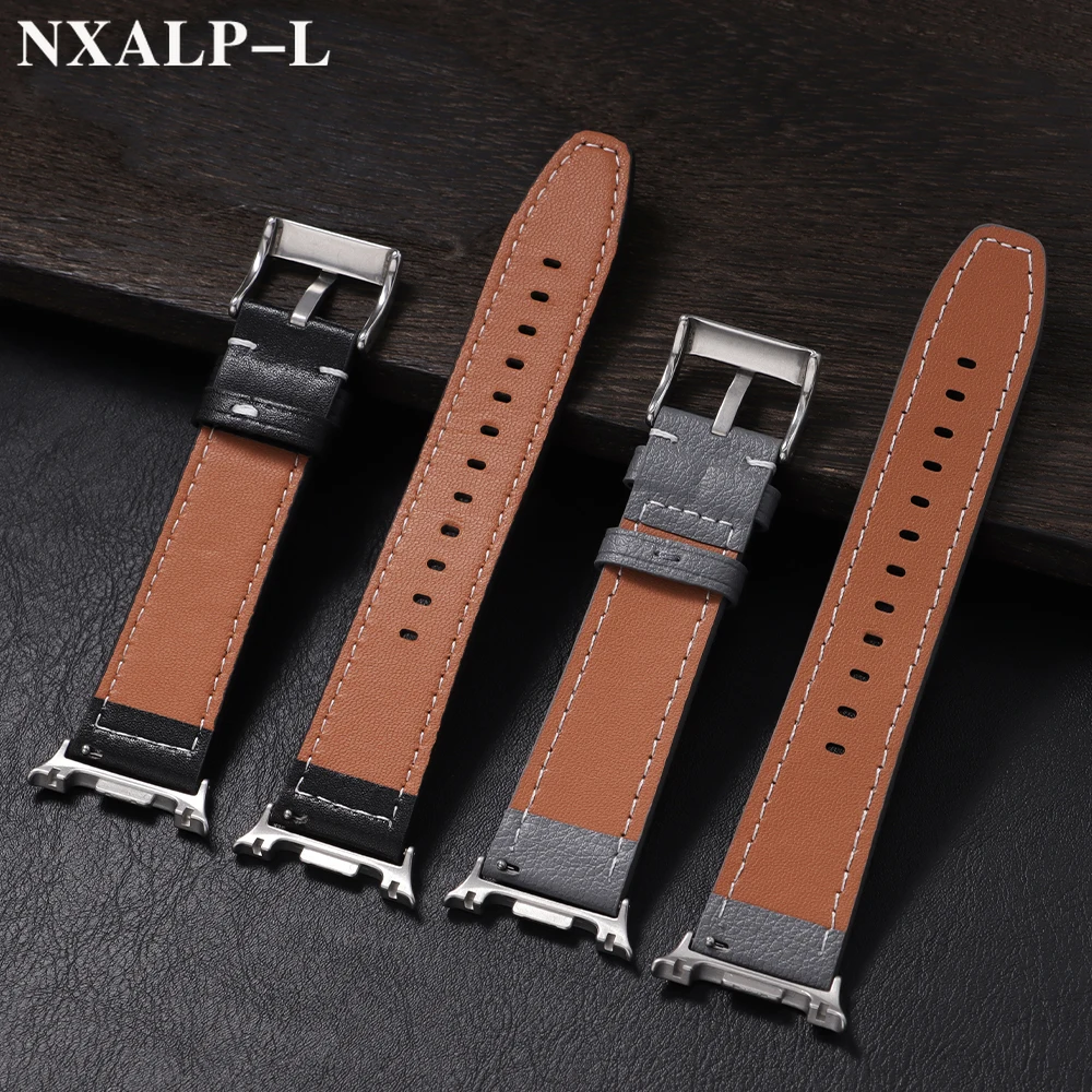 ไม่มีช่องว่างสายหนังสำหรับซัมซุงกาแล็กซี่วอทช์ 8 คลาสสิก 46 มม.สำหรับกาแล็กซี่วอทช์ 8 44 มม.40 มม.สร้อยข้อมืออุปกรณ์เสริม