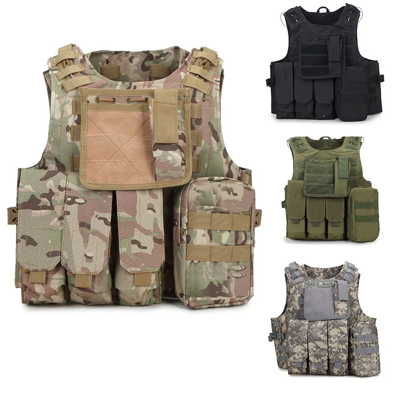 

Outdoor Army Combat Accessories Hunting Battle Tank Vest Men's Air Gun Color Bullets CS War Game Protective Equipment