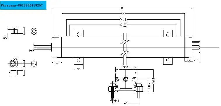 MILONT linear displacement sensor KTC-225mm KTC225 KTC-225 electronic scale , molding machine transducer.