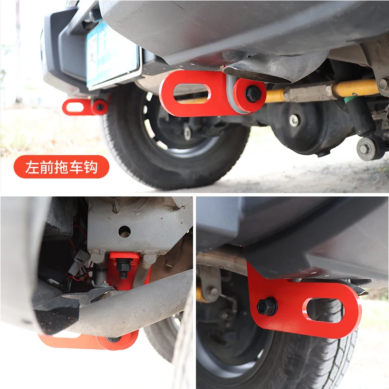 Front Rear Bumper Tow Trailer Hook Support For Suzuki Jimny JB64 Sierra JB74W 2019 2023 Exterior Accessories