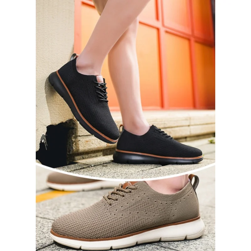 

Мужские повседневные модные туфли на плоской подошве Весна 2026: дышащие, легкие, износостойкие, удобные, размеры 39-48