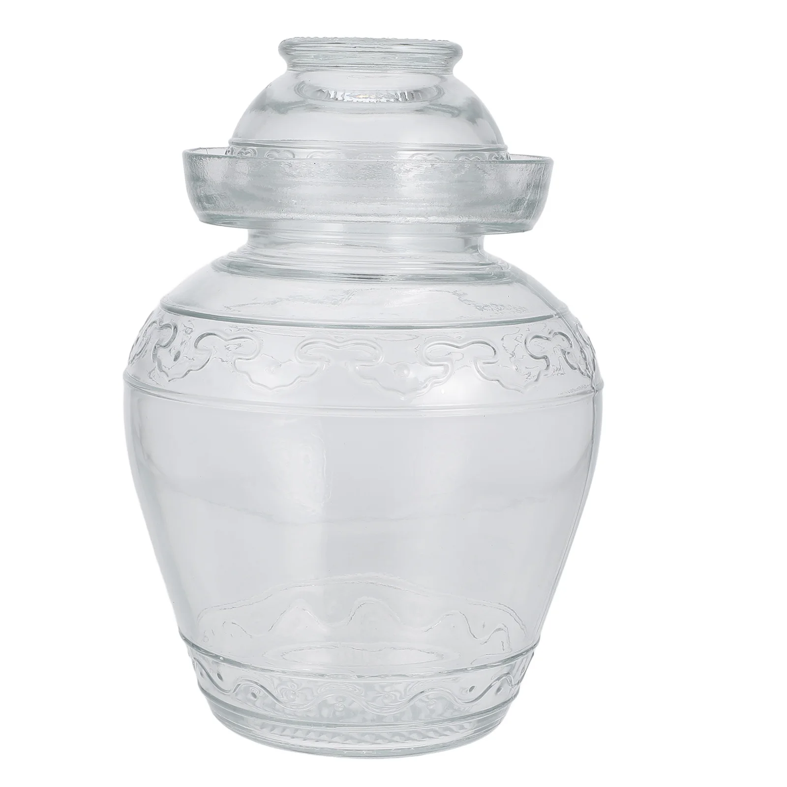 

1Pcs Glass Pickle Jar Kitchen Storage Container Transparent Sealed Food Storage Canister Jar Sealed Can