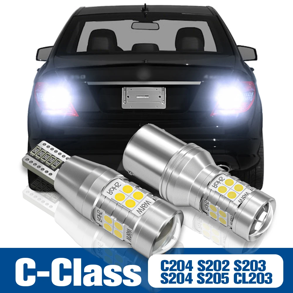 2pcs LED Reverse Light Back up Lamp Accessories Canbus For Mercedes Benz C Class C204 CL203 S202 S203 S204 S205 2006 2007 2008