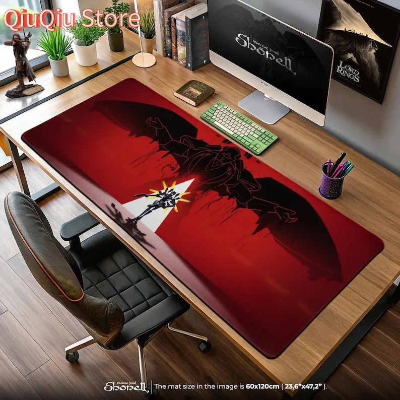 

ULTRAKILL Коврик для мыши — силуэт V1 с эстетикой Blood Red Cyberhell — коврик для игрового стола в стиле ретро FPS, подарок для любителей шутеров