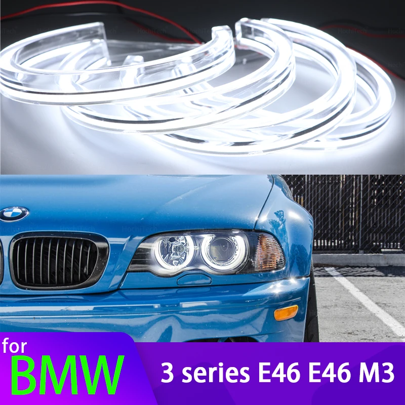 

Horseshoe Shape 6000K White LED Crystal Angel Eye Day Light for BMW 3 Series E46 316i 318i 320d 320i 323i 328i 330i 325xi 330d