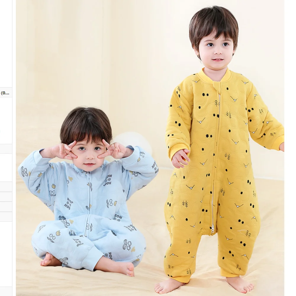 Nieuwe Collectie Baby Slaapzak Lente Herfst Split Benen Romper Sleepsacks Universele Zuigeling 1.5 Tog Katoen Dormir Saco Baby Spullen