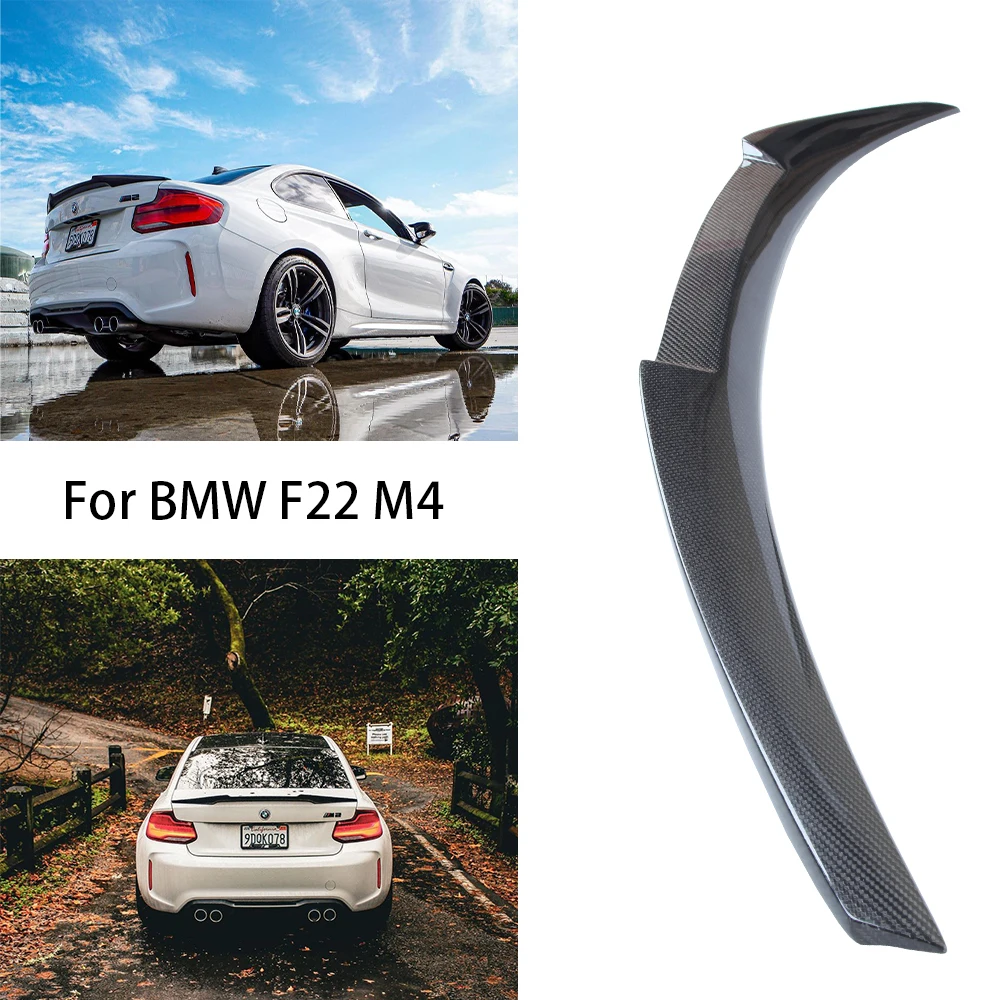 

For BMW 2 Series F22 Coupe/F23 Convertible/M2 F87 M4 Style Carbon fiber Rear Spoiler Trunk wing 2014-2020