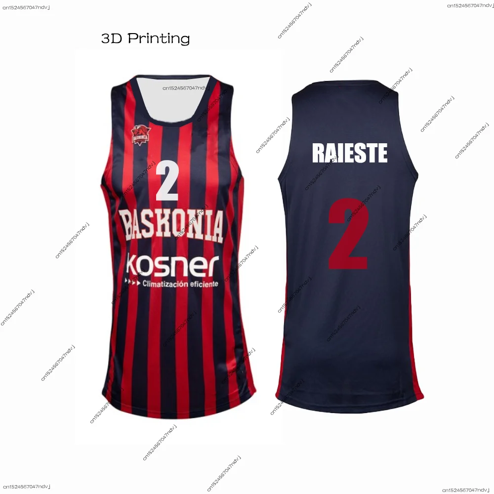 24/25 Spanish Basketball 2025 Spain Baskonia Basketball Jersey Markus Howard  Basketball Training Jersey Special Jersey Set