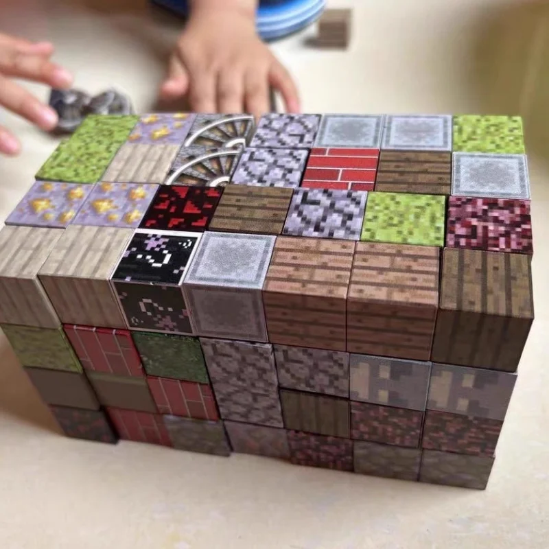 Blocos magnéticos-construir meu ímã edição mundial cubos magnéticos brinquedos de construção para meninos meninas haste montessori brinquedos sensoriais