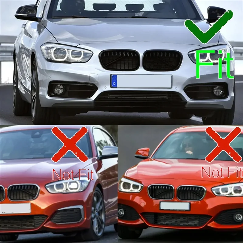 

A05U-Front Fog Light Cover For BMW 1 Series F20 F21 2015-2019 Front Bumper Grille Grill