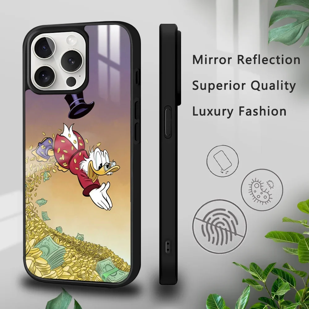 Scrooge McDuck Phone Case For iPhone 16 15 14 13 12 11 Pro Xs Max Mini Plus Celulares Hard Funda