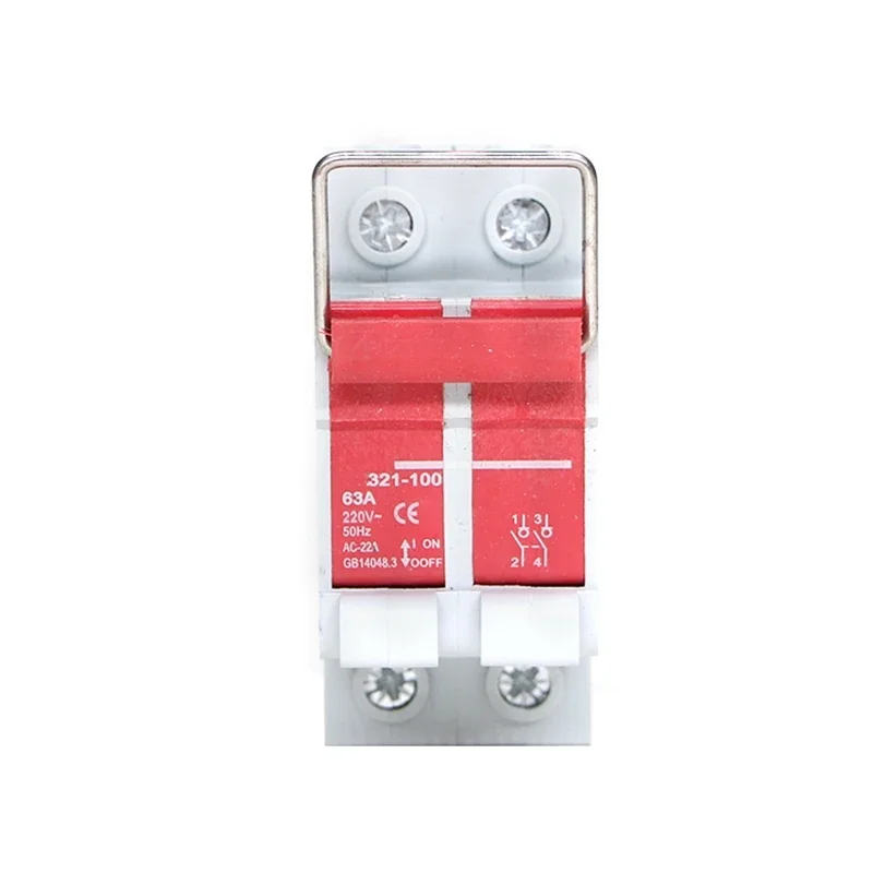 Isolation Switch AC DC Power Electric Circuit Main Switch With Hook Locked Manual AC110V 230V 380V 400V DC12V 24V 60V 63A 100Amp