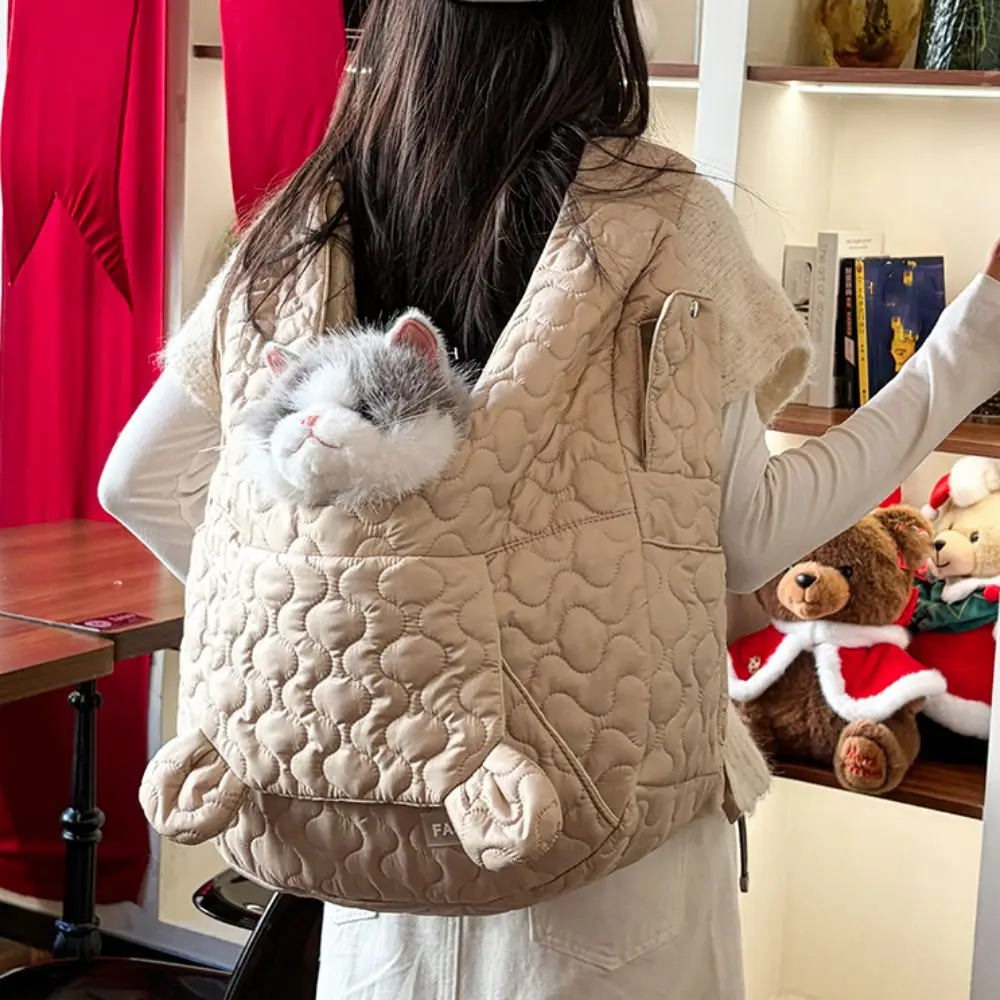 

Portable Waterproof Pet Dog Backpack Cross Strap Wear Resistant Cat Carrying Bag Hand Free Ergonomic Pet Chest Bag Street