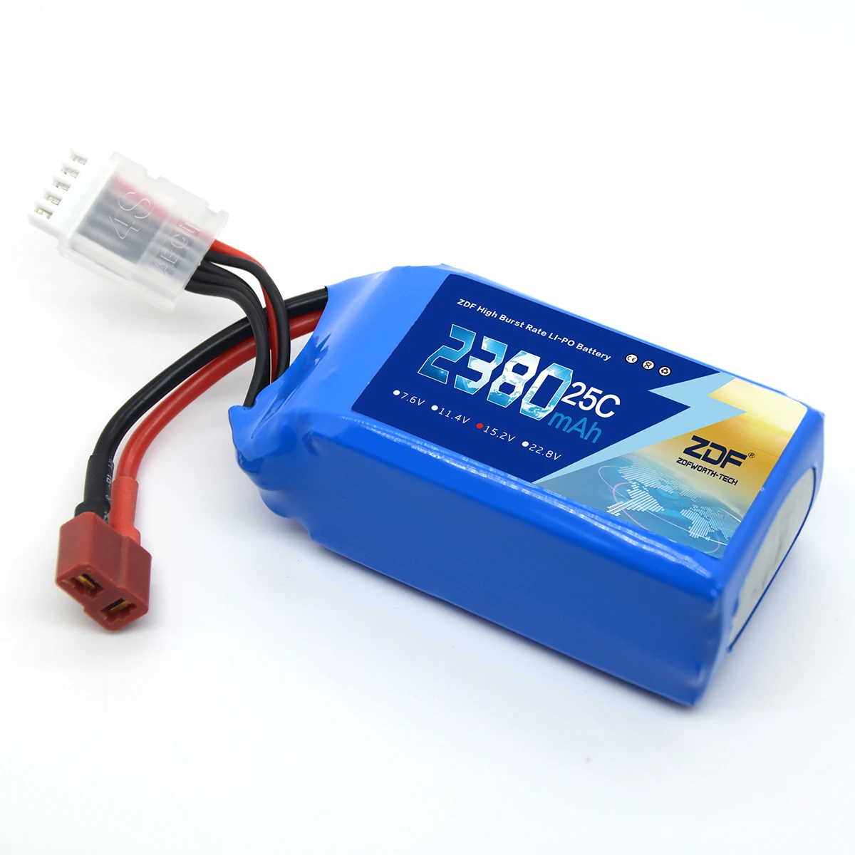 ZDF Lipo Battery 2S 3S 4S 5S 6S 7.4V 11.1V 14.8V 18.5V 22.2V 1300mAh 1500mah 25C 50C For Drone FPV Quadcopter