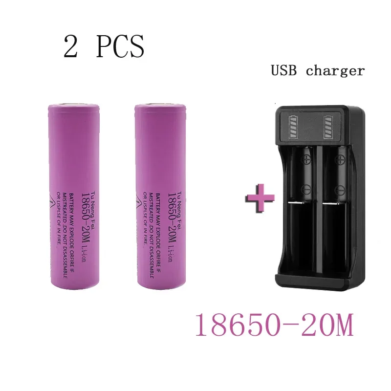 2000mAh 18650 Lithium Rechargeable Battery 3.7V New Original for GTL Evrefire Flashlight