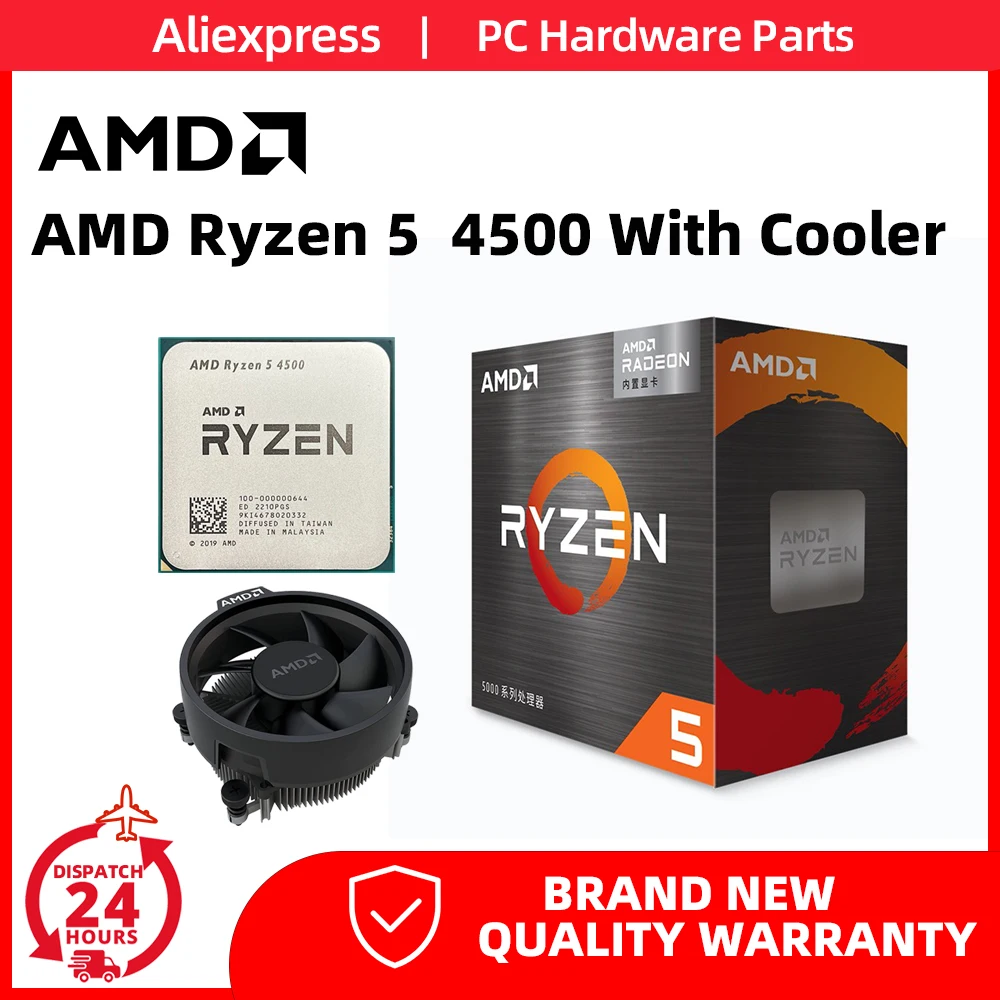 AMD Ryzen 5 4500 ile Güçlü ve Verimli Bir İşlemci Deneyimi: Wraith Stealth Soğutucu ile Birlikte
