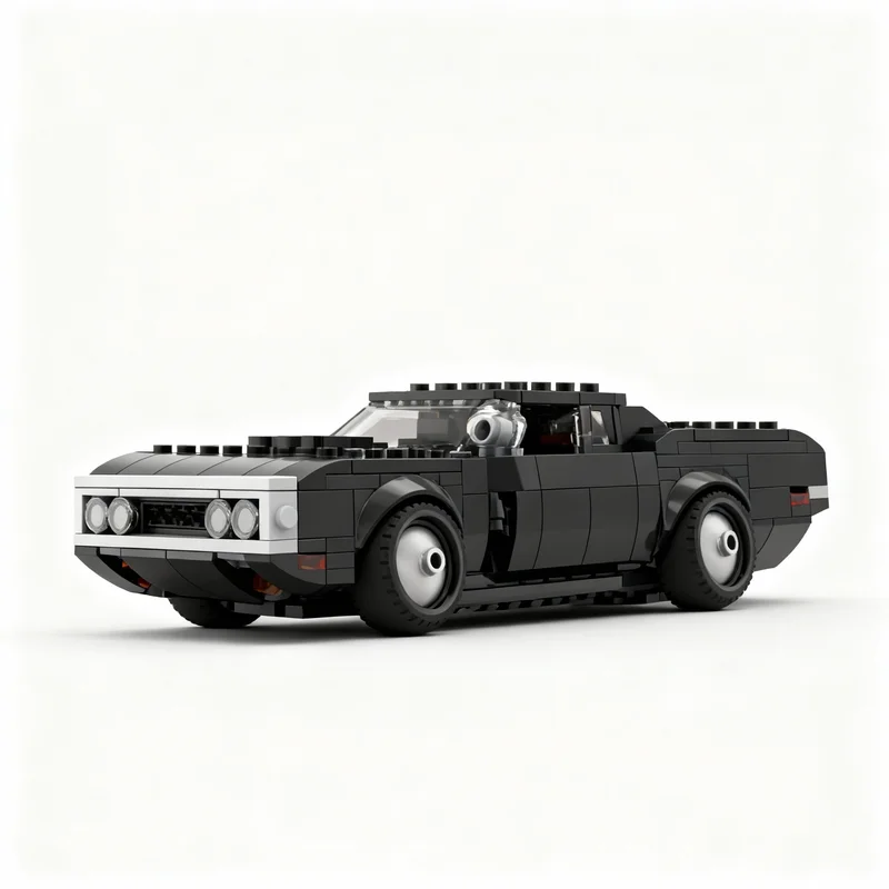 440pcs MOC ULTIMATE Fast Furious Dodge Charger RT City Champions Model Building Blocks DIY Creative Gift Display Decor Premium view 5