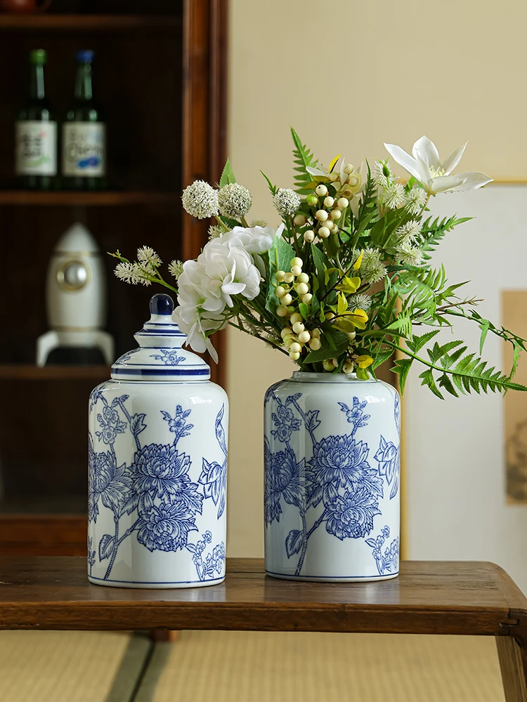 Blue And white Oorcelain Vases Chinese Style Classic Blue And White Porcelain Vases Can Be Hydroponic