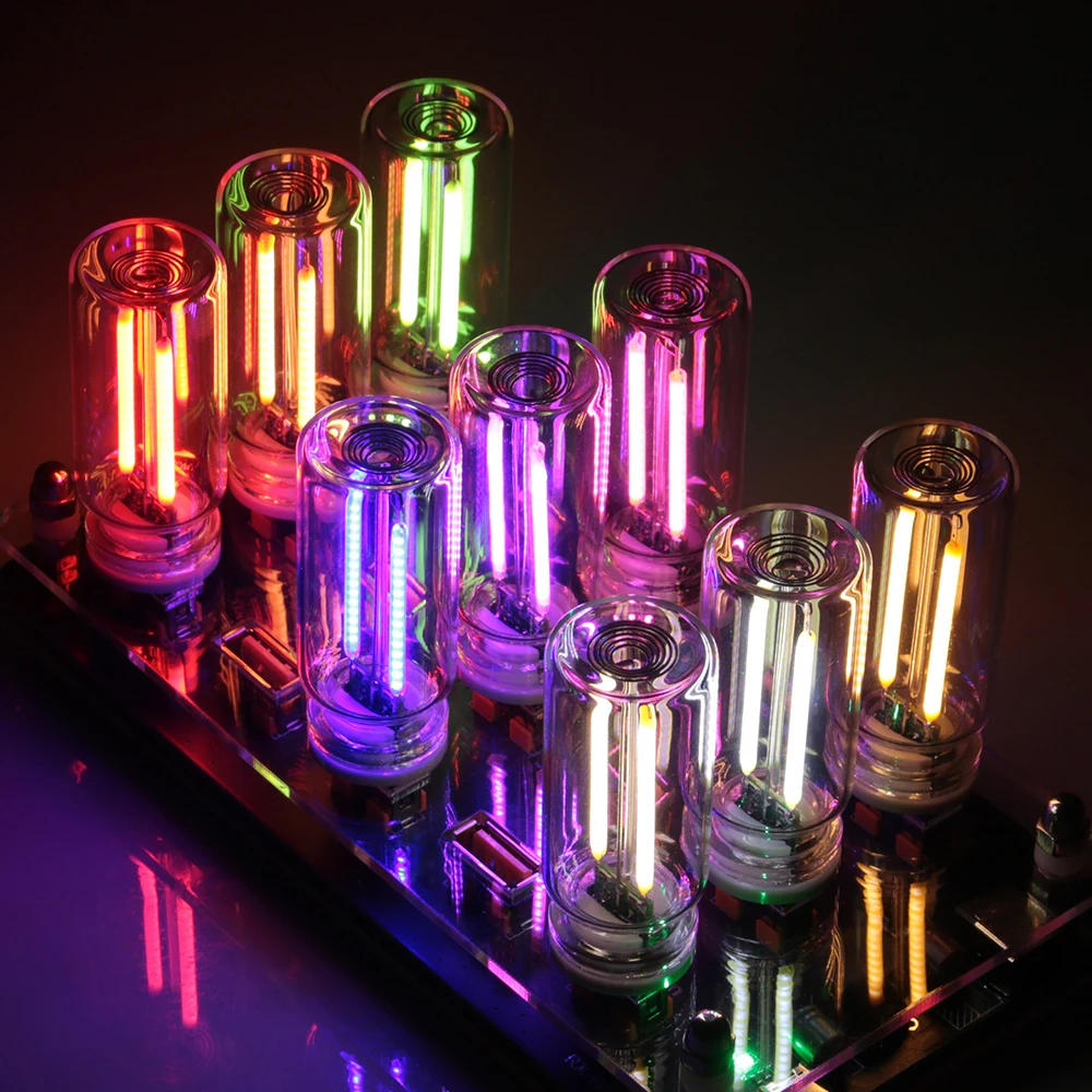 Mini USB Filament Glass Car Light Auto Interior Atmosphere Light LED Touch Dimming Night Light Car Decoration Car Accessory