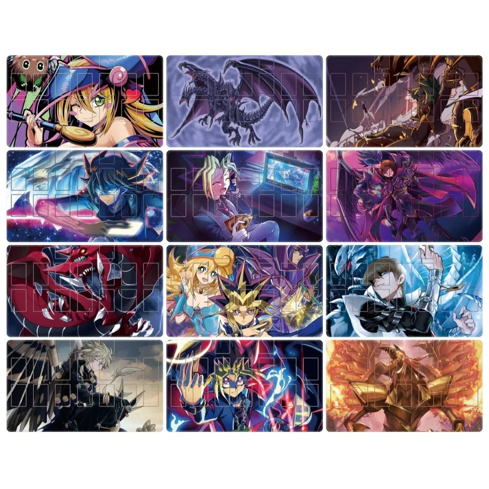 Yu Gi Oh TCG Slifer The Sky Dragon Dark Magician Girl Self Made Single Table Mat Battle Pad Classics Anime Collection Cards Toy