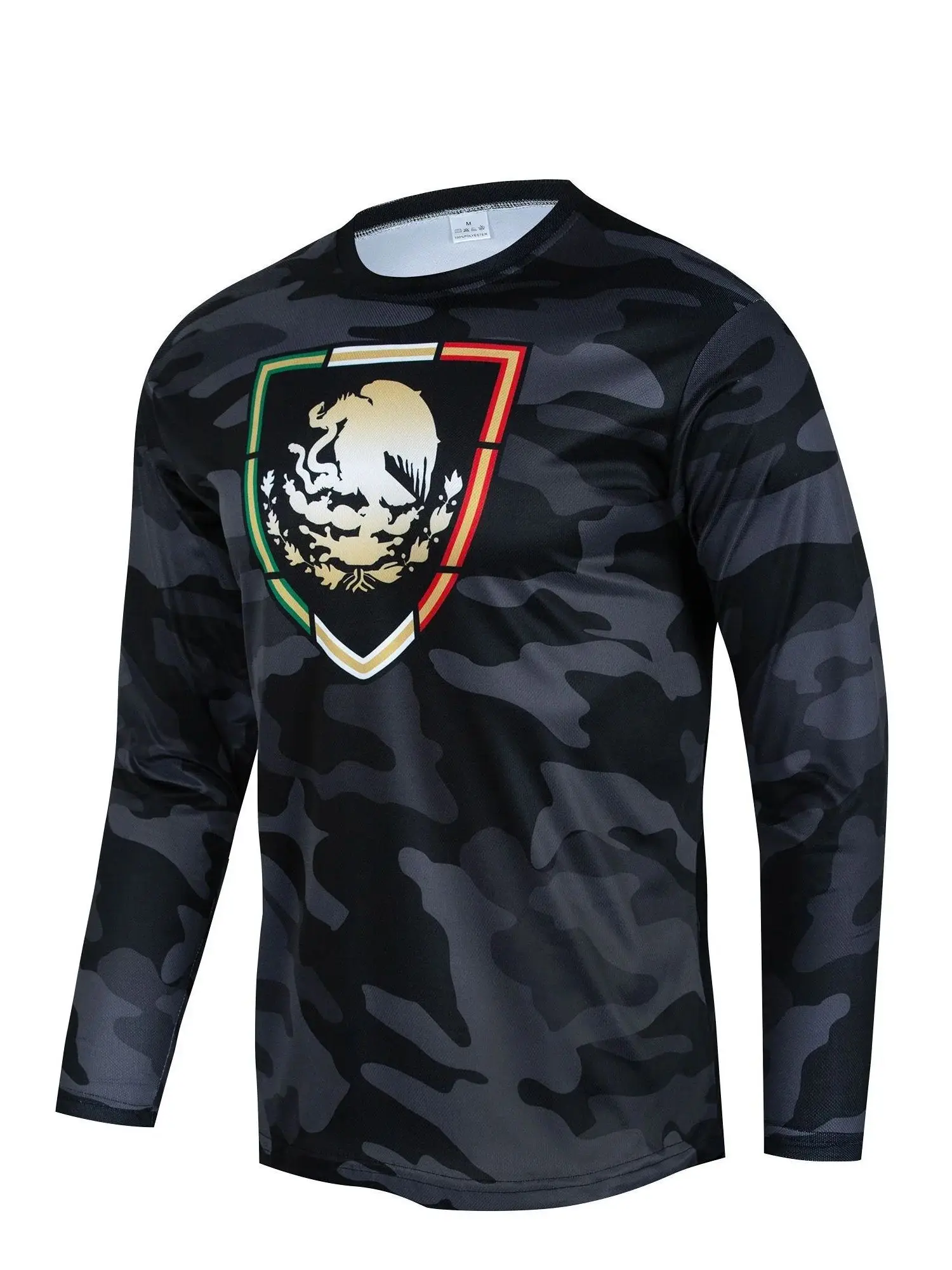 تي شيرت رجالي بأكمام طويلة للدراجات الجبلية على الطرق الوعرة والدراجات النارية وركوب الدراجات من الجيرسيه ملابس MTB للتخييم والصيد في الهواء الطلق سترة فضفاضة للمكسيك #2