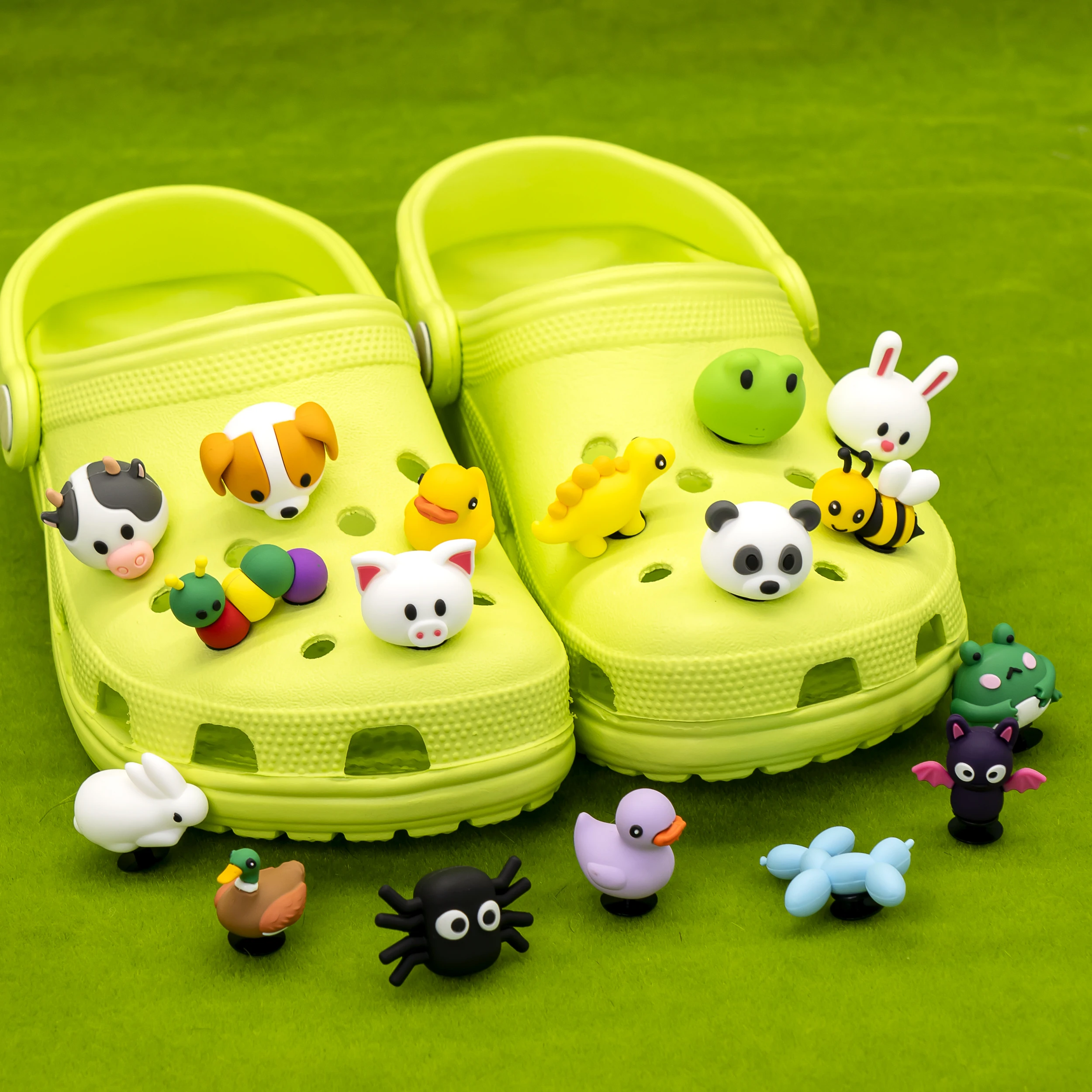 1pcs 3D Shoe Charms Animal Pins Dinosaur Dog Duck Shoe  Accessories Decorations for Woman Men Kids Halloween Gifts Clog Buckles image 4