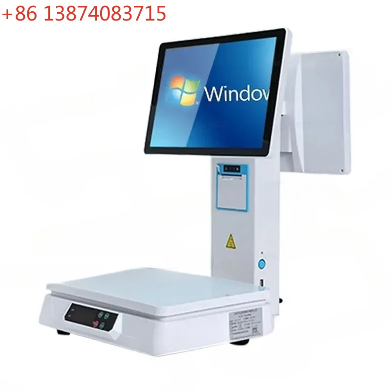 For New AI Automatic Identification Weighing Cash Register Integrated Machine Fresh Fruit Supermarket Electronic Scale