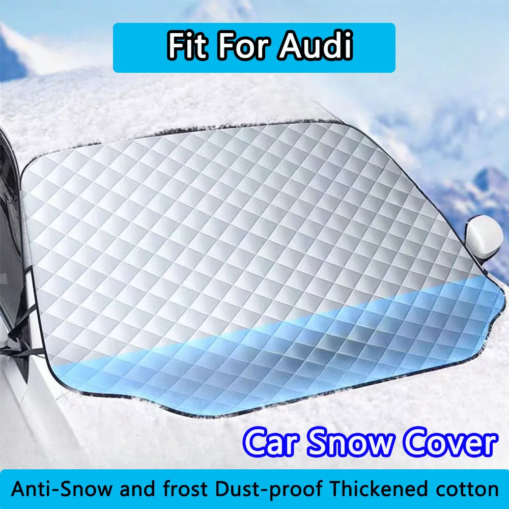 Fit For Audi A1 A3 A4 A5 A6 Q3 Q5 S6 B6 B7 B8 Car Snow Cover Car Front Windshield Protector Cover Snowproof Anti-Frost Sunshade