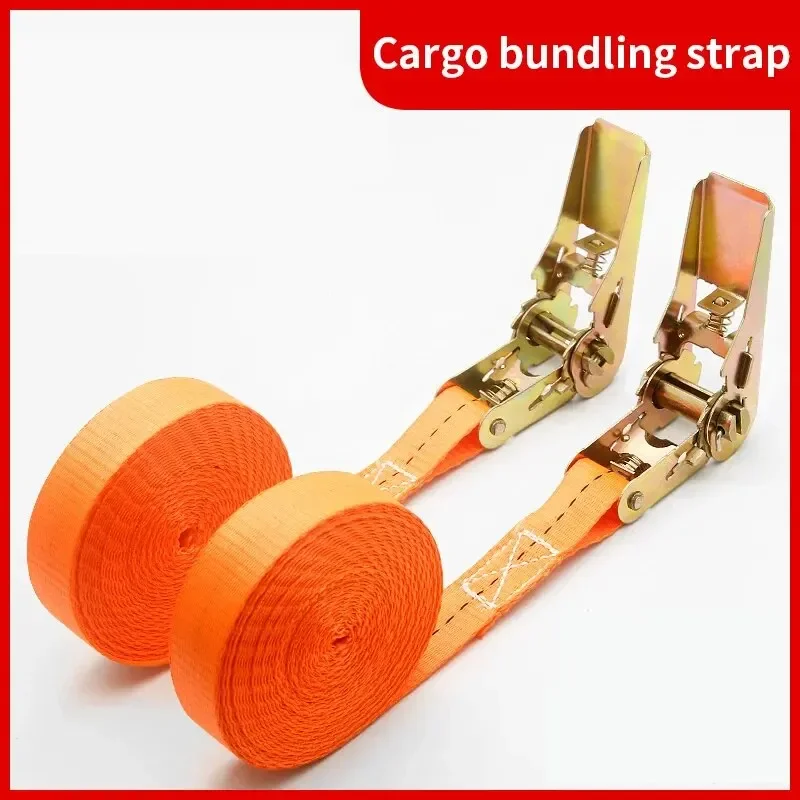 2Roll Length 3M/6M Heavy Duty Ratchet Tie-Down Cargo Straps,Metal Buckle Belt for Car & Truck,Secure Luggage and Cargo Transport