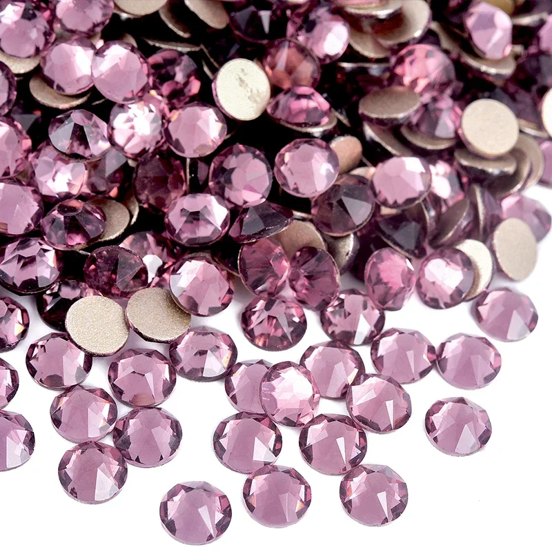 Billow Violet 2088 Non-Hotfix Strasssteine SS16-SS30 Gold Flatback Glitzer Strass Kristall Grüne Steine für Nagelkunst-Dekorationen – Detail 3