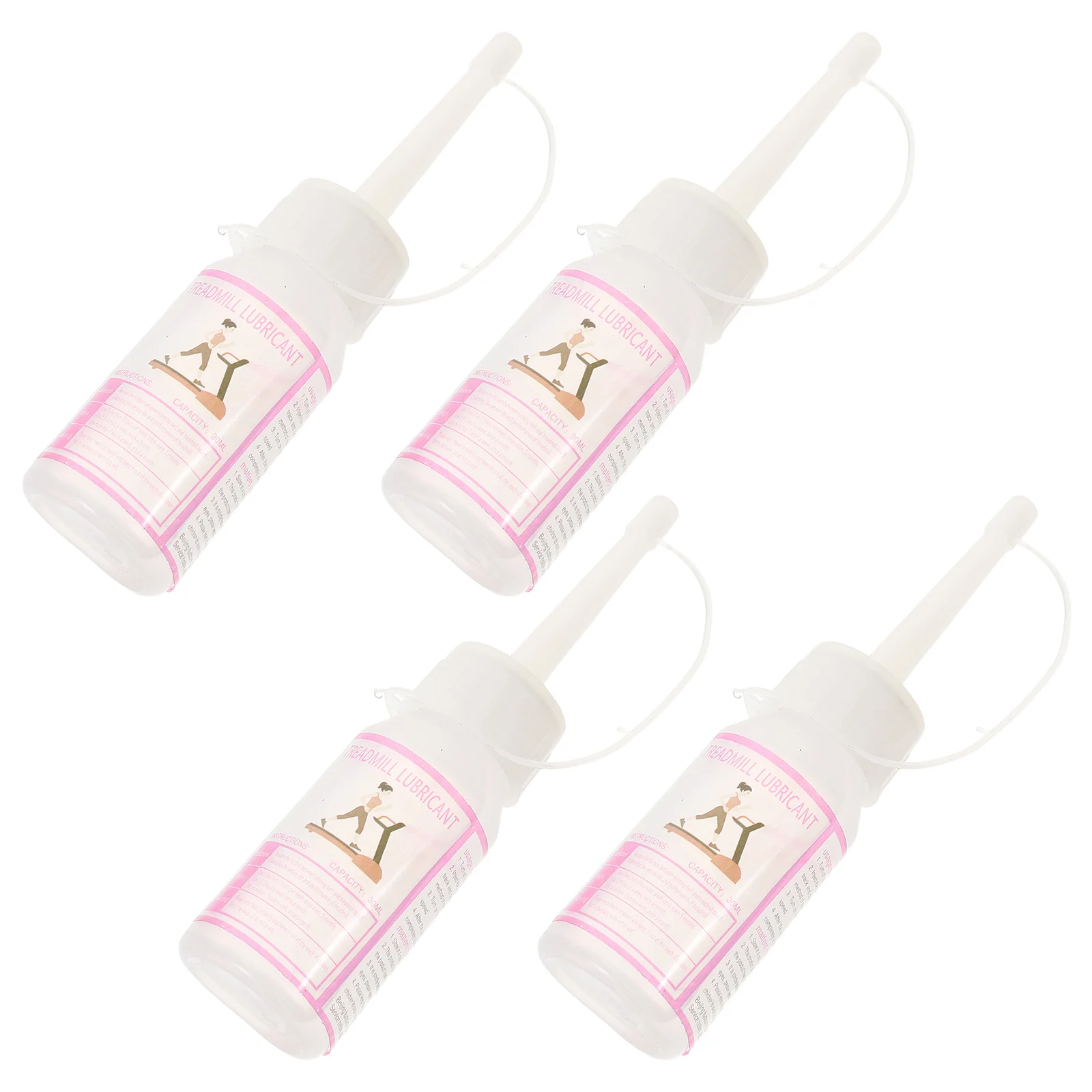 

4 Bottles Treadmill Silicone Belt Lubricant Oil Treadmill Maintenance Kit for Walking Pad Home Gym Equipment Noise Reduction