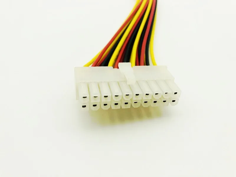 24pin Male to 24pin Female Adapter Cable 24 Pin Power Adapter Cable ATX Connectors Supply Extension Wire for Desktop Motherboard