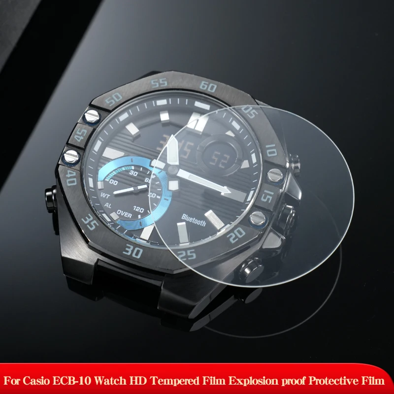 For Casio ECB-10 Special Model Protective Film ECB-10 Tempered Film Explosion-Proof Film ECB-10 Watch Scratch Resistant Film