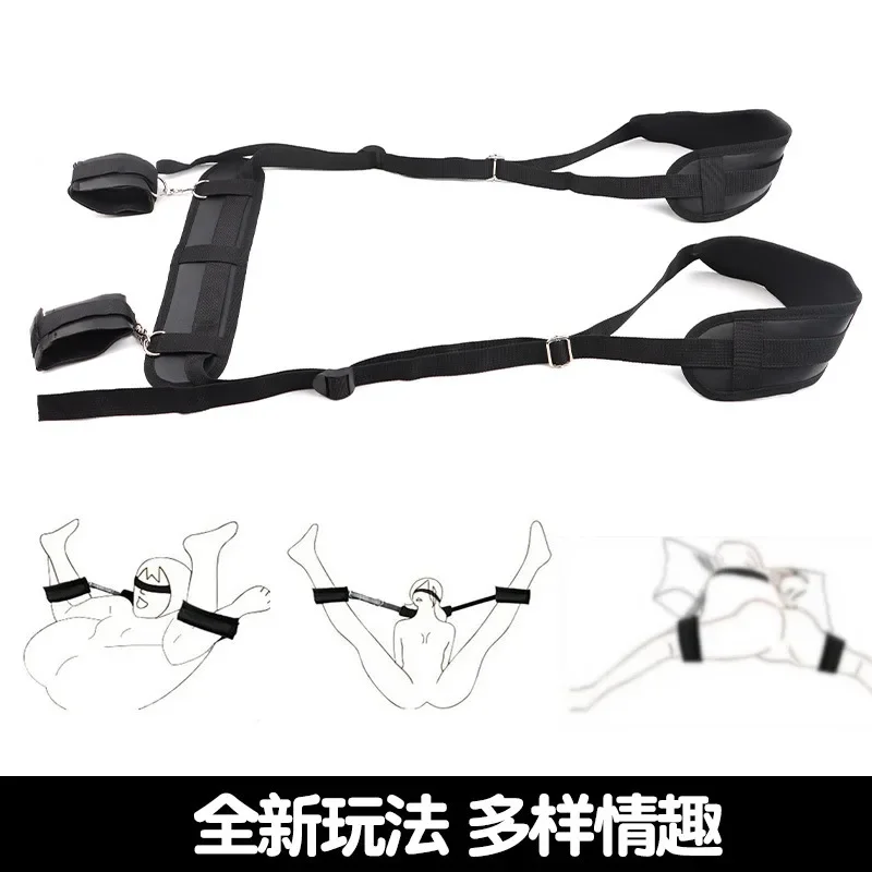 Couples sex adult products Women\'s toys bdsm props handcuffs back bondage bondage conditioning mouth ball gag coffee