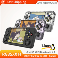 ANBERNIC RG35XX H Retro Handheld Game Console Linux 64-bit 3.5-inch IPS Screen 3300mAh Video Gaming Console 5528 Classic Games