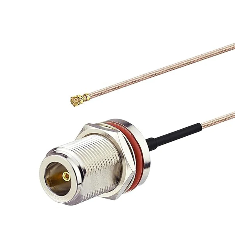 U.F.L1 إلى N نوع أنثى كابل محوري 7.8 بوصة/20 سم RG178 راوتر لاسلكي محوري الذيل جديلة بطاقة الشبكة واي فاي وان مكرر