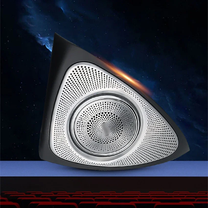 3D Rotatie Glow Tweeter Speaker Voor Mercedes Benz W222 W205 W213 X253 W222 GLC E S C Luidspreker LED Treble Audio Trompet Hoorn