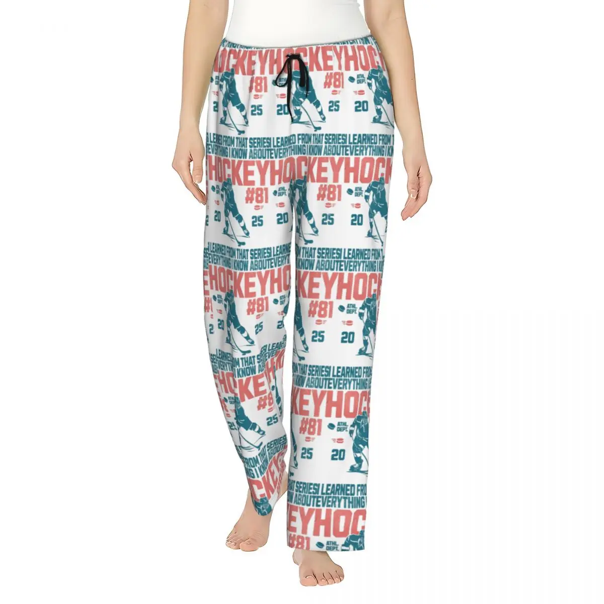Women's Pajama Pants Hockey I Learned From That Series Loungewear pants Loose Fit Heated Rivalry Sleepwear Dorm