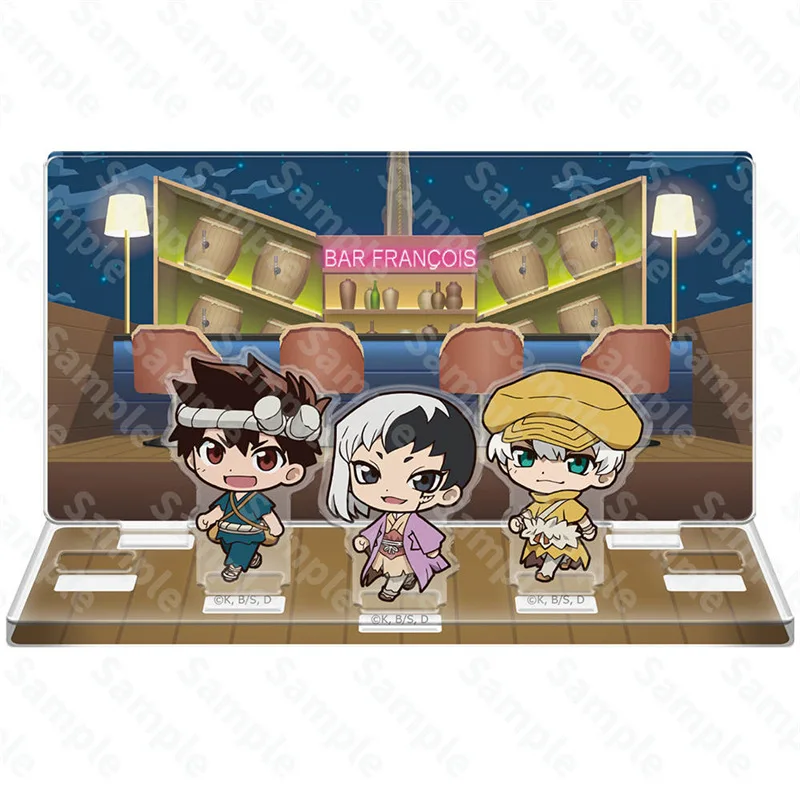 ドクターストーン日本のアニメ周辺機器アクリルスタンドコレクタブルデスクオーナメントクリエイティブ誕生日プレゼント彼氏用男の子のおもちゃ