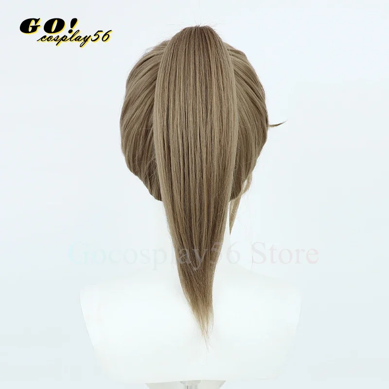 Vtuber Kanakana cosplay wig 35cm long ponytail Kanae knkn bun nijisanji heat resistant synthetic hair long 120cm braids version