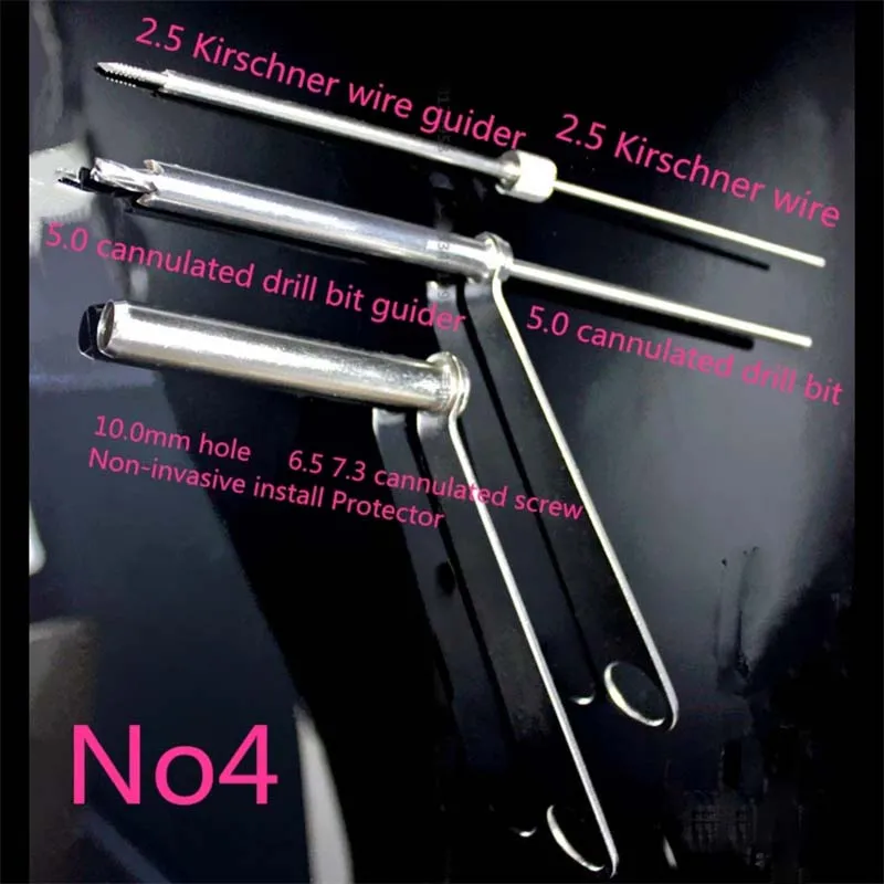 Orthopedic instruments Medical hollow screw drill guide sleeve 2.7 3.5 4.0 4.5 6.5 7.3 Virtual screw drill guide