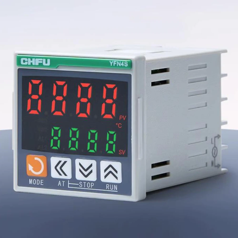 48*48mm 0.5 precision PID Temperature controller  CHFU Thermocouple E/K/J/L/T/R/S/PT100/Cu50 type sensor Relay SSR output RS485