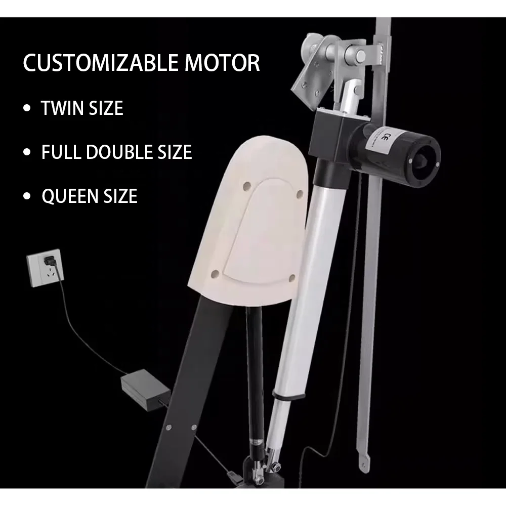 Meccanismo letto segreto Murphy con letto pieghevole verticale elettrico personalizzato con kit hardware motore