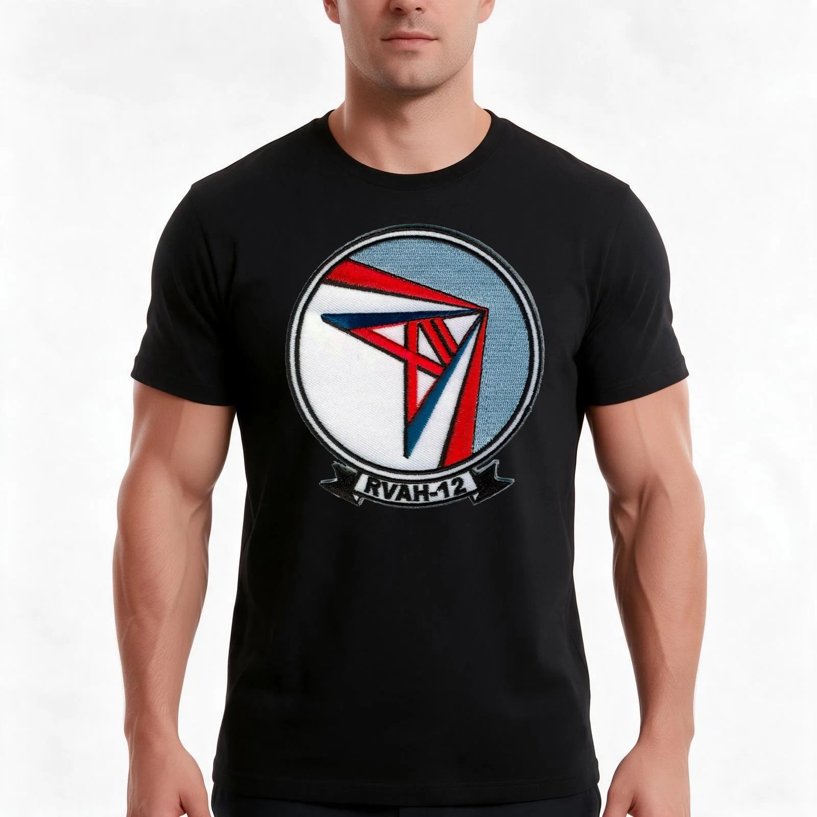 RVAH-12 SQUADRON STORE T-Shirt, Summer Casual Cotton Tee, Oversized Streetwear Tops, Vintage Graphic Print, Unisex Men Women