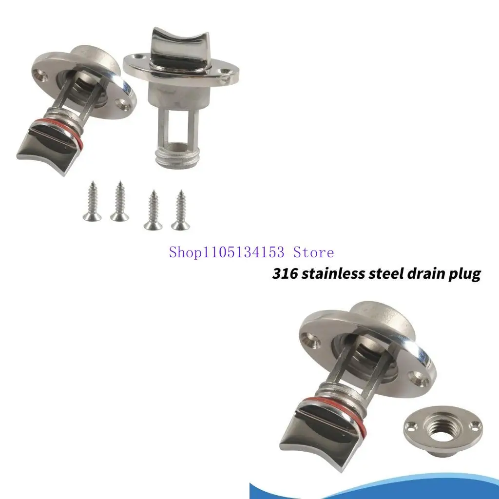 

hg89 Upgrades Stainless Steel Garboard Drain Plugs set Marine Bilge Drain Plugs Marine Bilge Accessories for Kitchen Bathroom