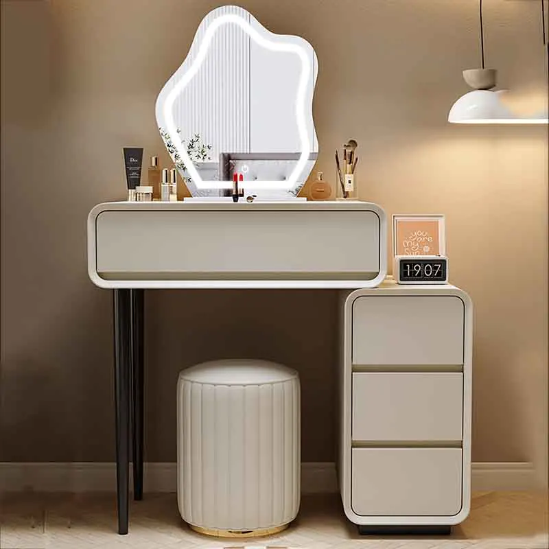 

Nordic Drawers Dressing Table Modern Minimal Organizer Corner Makeup Dressing Table Mirror Cheap Mueble Tocador Furniture