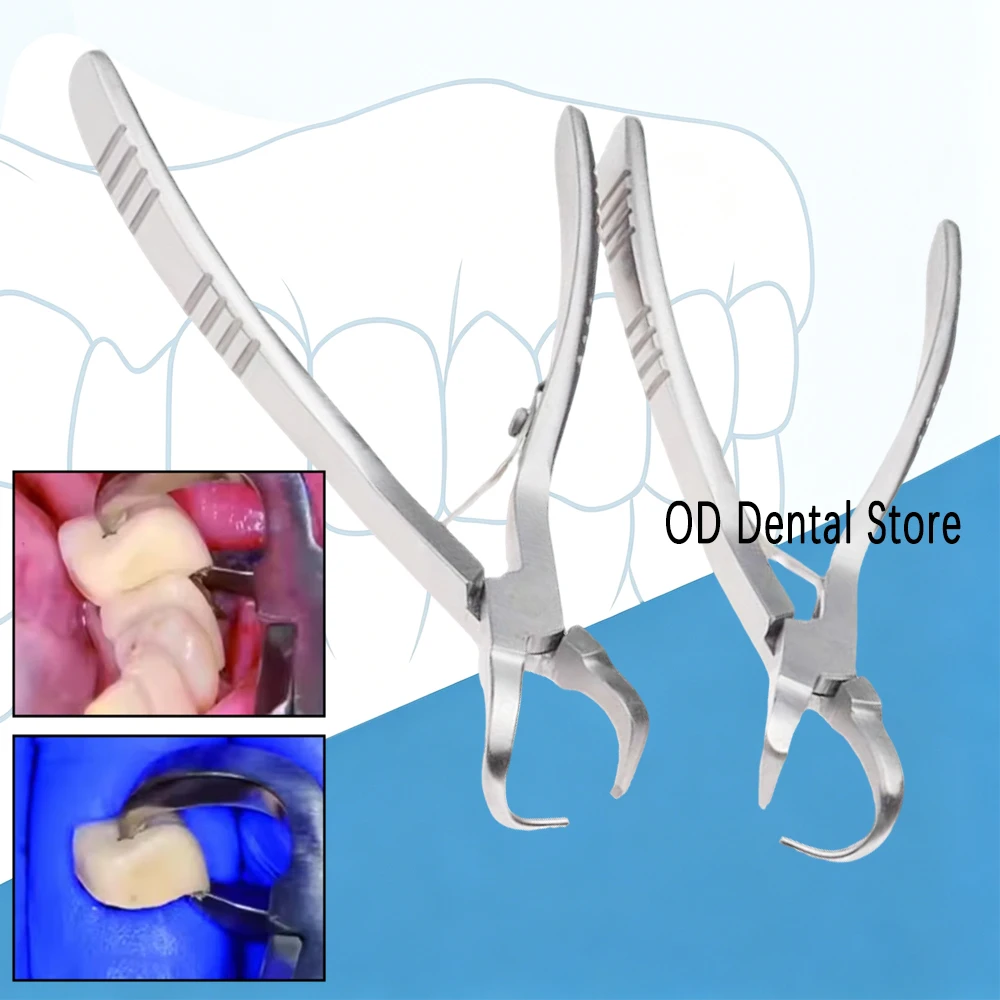 Dental Crown Extractor Pliers Stainless Steel Crown Remover Forceps for Oral Surgery Orthodontic Procedures