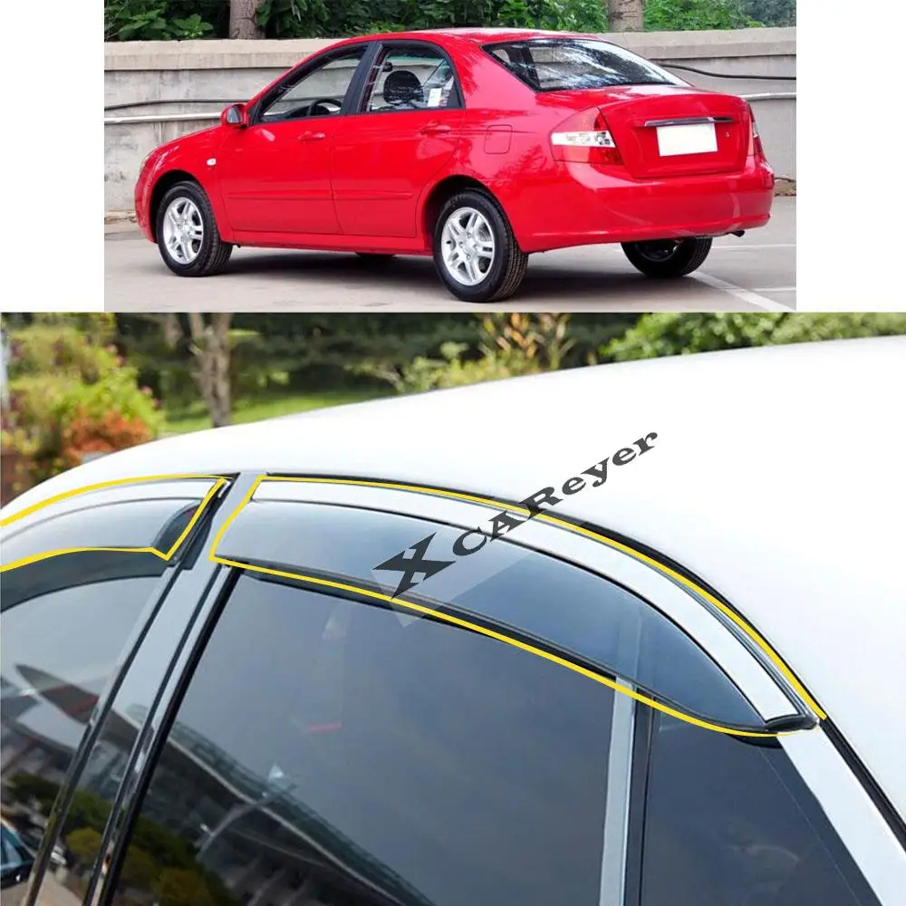 

For KIA Cerato Sedan 2007 2008 2009 2010 2011 2012 2013-2015 Car Sticker Plastic Window Glass Wind Visor Rain/Sun Guard Vent