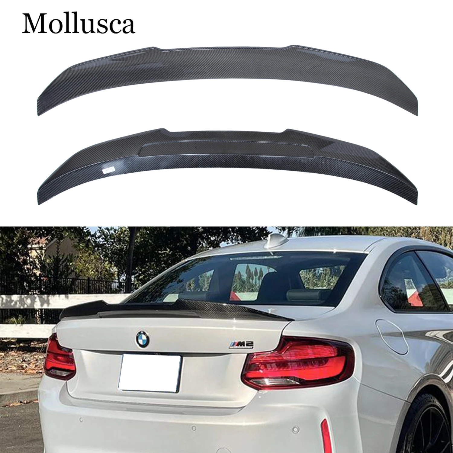 

For BMW 2 Series F22 Coupe/F23 Convertible/M2 F87 PSM Style Carbon fiber Rear Spoiler Trunk wing 2014-2020